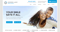 Desktop Screenshot of hiddenlakedentalgroup.com
