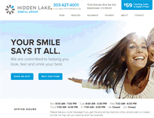 Tablet Screenshot of hiddenlakedentalgroup.com